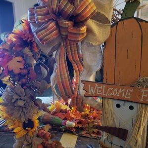 Large grapevine fall wreath